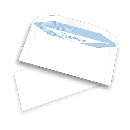 1000 White DL+ Gummed Non-Windowed FP Mailing Folding Inserting Machine Envelopes